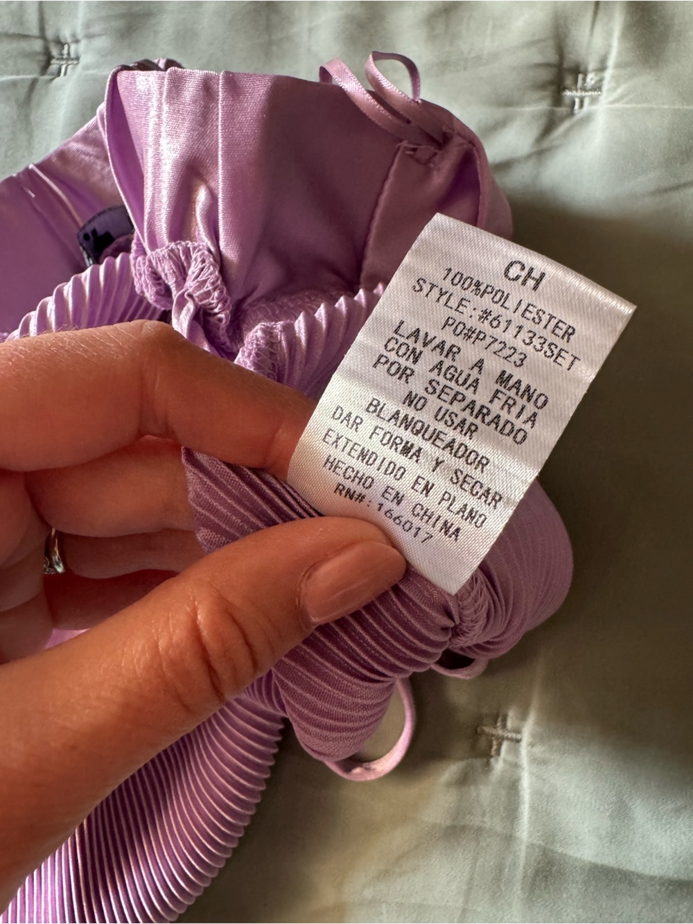 NWOT blue b Women's Lavender Silky Lettuce Hem Shorts - Picture 5 of 6
